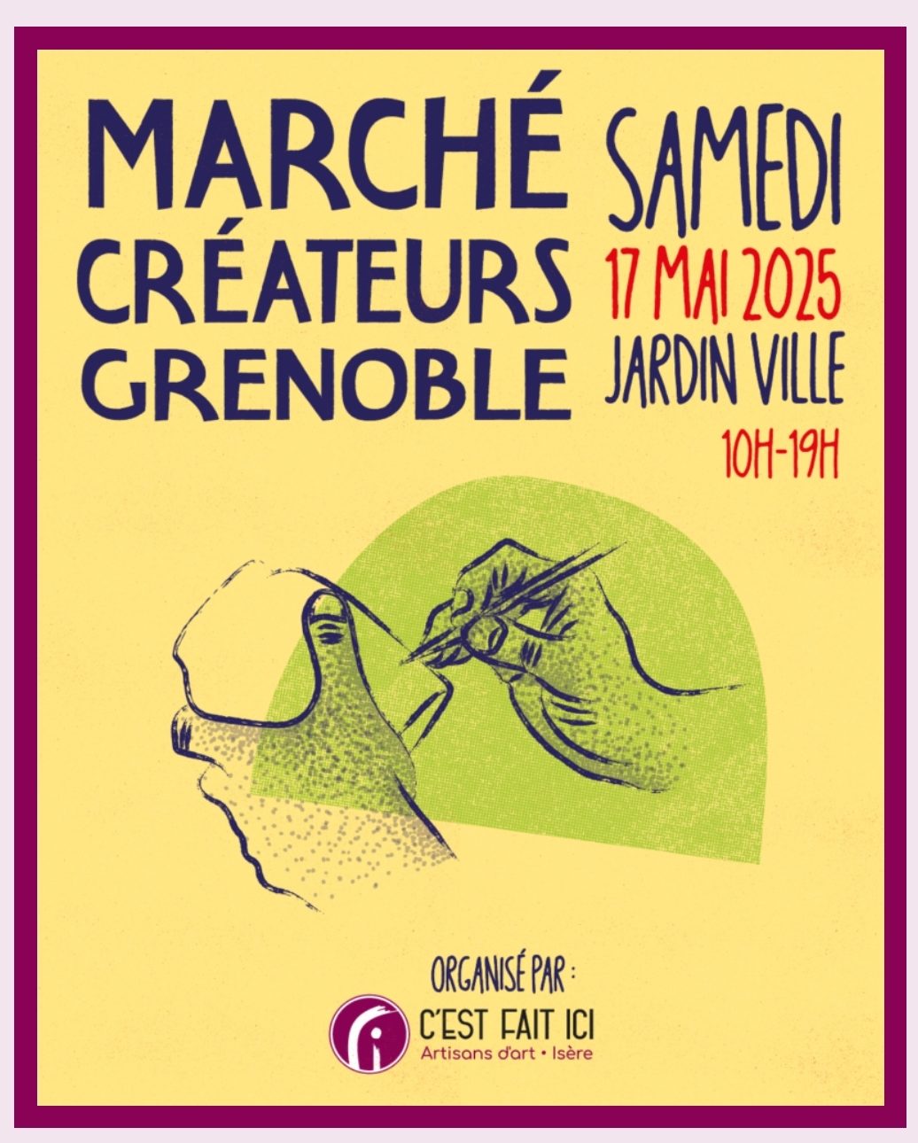 Marché des créateurs, artisants et artistes à Grenoble